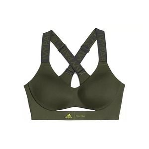 New Adidas Ivy Park Peloton BR Tape Bra Olive Green Size Large